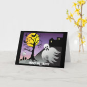 Halloween Ghost Bats 10% korting op verkoop Kaart (Gele Bloem)