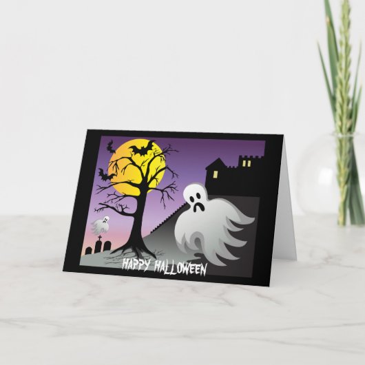 Halloween Ghost Bats 10% korting op verkoop Kaart (Voorkant)