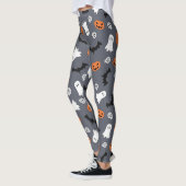 Halloween Ghost Bats en pompoenen Leggings (Links)