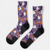 Halloween Ghost Bats Skull Pumpkin Sokken (Links)