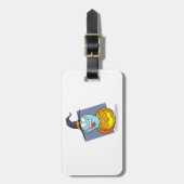 Halloween Ghost beroemd gemaakt door Pumpkin Spook Bagagelabel (Voorkant verticaal)