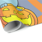 Halloween Ghost beroemd gemaakt door Pumpkin Spook Cadeaupapier (Rol Hoek)