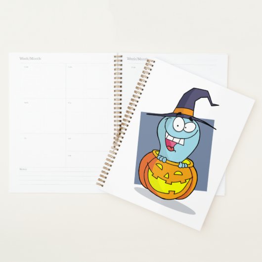 Halloween Ghost beroemd gemaakt door Pumpkin Spook Planner (Display)