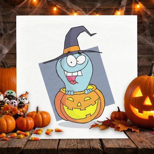 Halloween Ghost beroemd gemaakt door Pumpkin Spook Servet