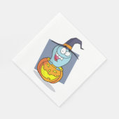 Halloween Ghost beroemd gemaakt door Pumpkin Spook Servet (Hoek)