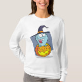 Halloween Ghost beroemd gemaakt door Pumpkin Spook T-shirt (Voorkant)