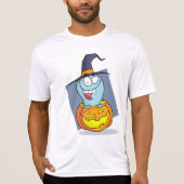 Halloween Ghost beroemd gemaakt door Pumpkin Spook T-shirt (Voorkant)