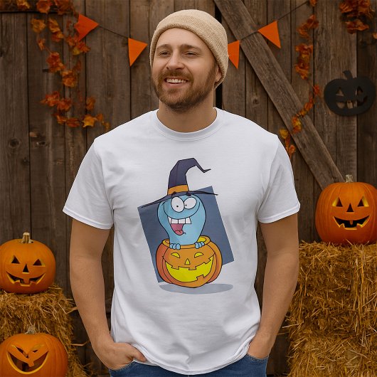 Halloween Ghost beroemd gemaakt door Pumpkin Spook T-shirt