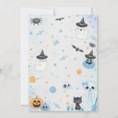 Halloween Ghost Birthday Bedankkaart (Achterkant)