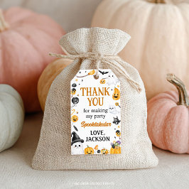 Halloween Ghost Birthday Bedankt Cadeaulabel