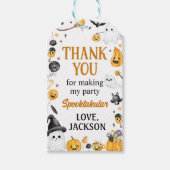 Halloween Ghost Birthday Bedankt Cadeaulabel (Voorkant)