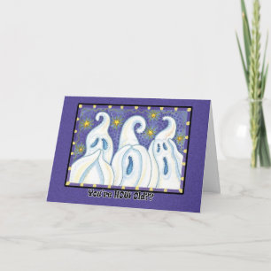 Halloween Ghost Birthday Card Kaart