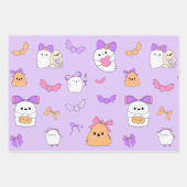 Halloween Ghost Birthday Inpakpapier Vel (Voorkant)