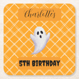 Halloween Ghost Birthday Party Onderzetter