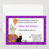 Halloween Ghost Birthday Uitnodiging (Voorkant / Achterkant)