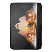 Halloween Ghost & Black Cat Badkamer Bubbels Badmat (Voorkant Verticaal)