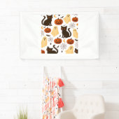  Halloween Ghost & Black Cat Pattern Classi Spandoek (Insitu)