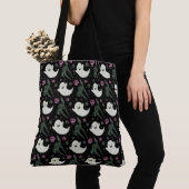 Halloween Ghost, Black Cats and Skulls Tote Bag (Dichtbij)