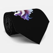 Halloween Ghost Black Stropdas (Opgerold)