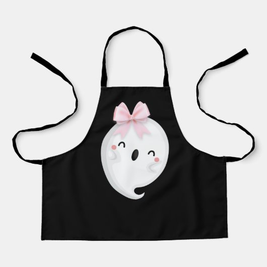 Halloween Ghost Black White Schort (Voorkant)