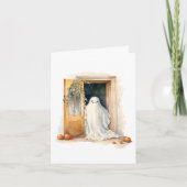 Halloween Ghost Blank Note Kaart (Voorkant)