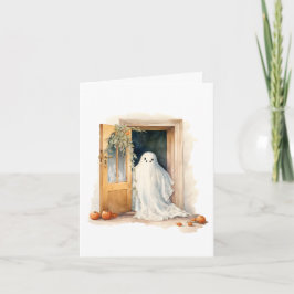 Halloween Ghost Blank Note Kaart