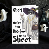 Halloween Ghost Boo Boujee Vrouwen Gelukkige Verja Kaart