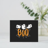Halloween Ghost Boo Cute Informatiekaartje (Staand voorkant)