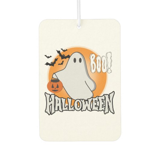 Halloween Ghost Boo Luchtverfrisser - Spooky Pumpk (Voorkant)