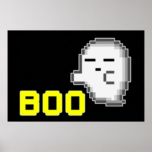 HALLOWEEN GHOST - BOO POSTER (Voorkant)