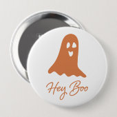 Halloween Ghost Boo Sinaasappel en witte Button Pi (Voorkant /achterkant)