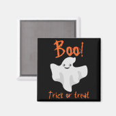 Halloween Ghost Boo! Trick or treat Magneet (Voorkant / Achterkant)