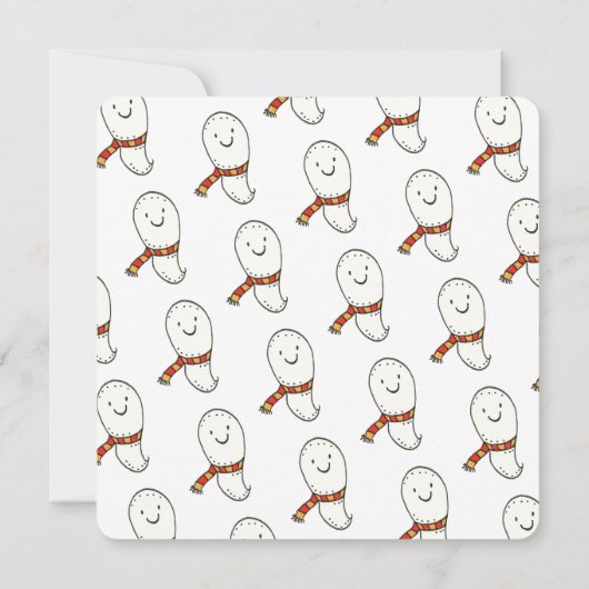 Halloween Ghost Boo-Verjaardag Uitnodiging (Achterkant)