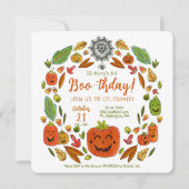 Halloween Ghost Boo-Verjaardag Uitnodiging (Voorkant)