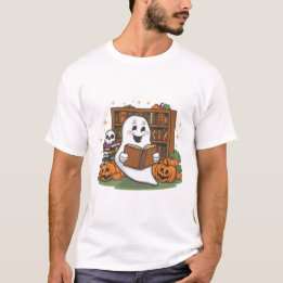 Halloween Ghost Book Lover Shirt