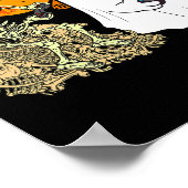 Halloween Ghost Boys Kinder Gaming Scary Skeleton  Poster (Hoek)