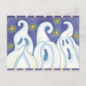 Halloween Ghost Briefkaart (Voorkant)