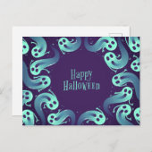 Halloween Ghost Briefkaart (Voorkant / Achterkant)