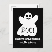 Halloween Ghost Briefkaart (Voorkant / Achterkant)