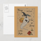 Halloween Ghost Briefkaart (Voorkant / Achterkant)