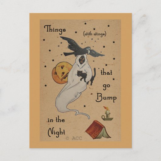 Halloween Ghost Briefkaart (Voorkant)