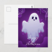 Halloween Ghost Briefkaart (Voorkant / Achterkant)