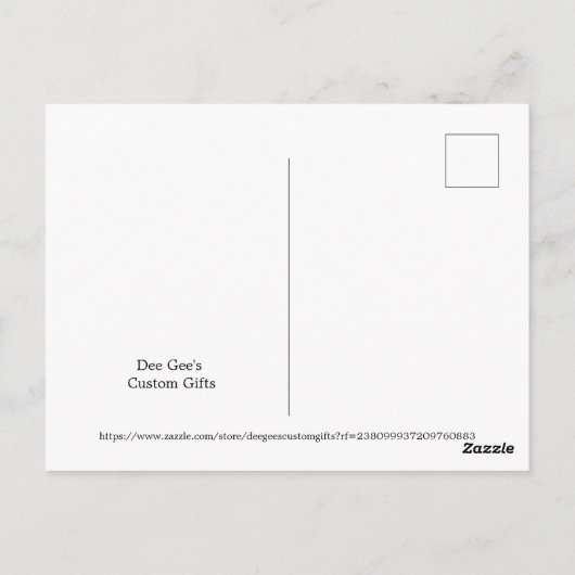 Halloween Ghost Briefkaart (Achterkant)