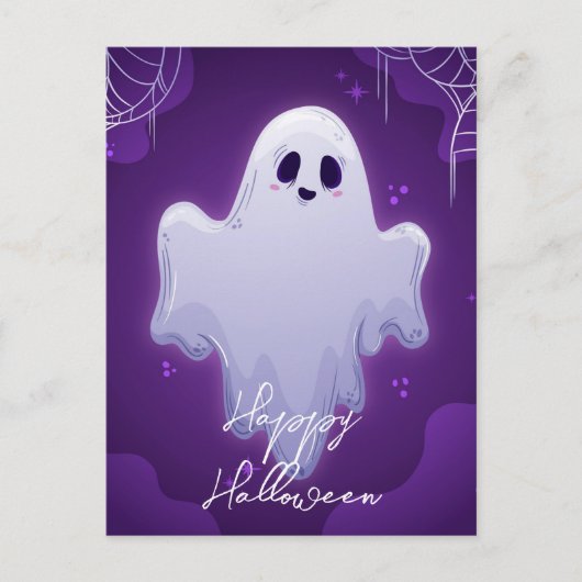 Halloween Ghost Briefkaart (Voorkant)