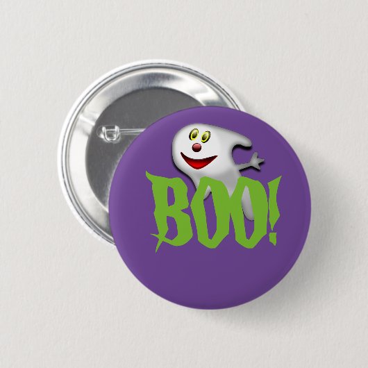 Halloween Ghost Button Pin (Voorkant /achterkant)