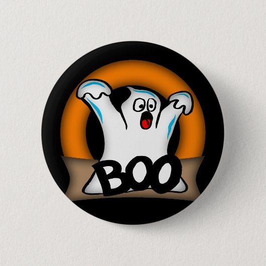 Halloween Ghost-Buttonnen Ronde Button 5,7 Cm (Voorkant)