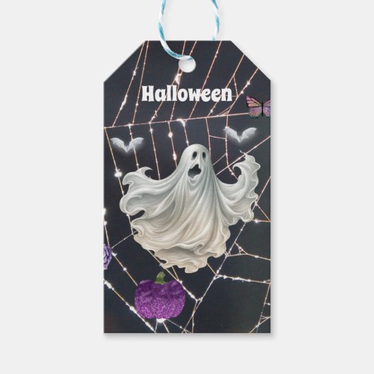 Halloween Ghost Cadeaulabel (Voorkant)