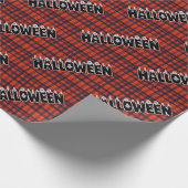 Halloween Ghost Candle Lettering Cadeaupapier (Hoek)