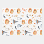 Halloween Ghost Candle Lettering Inpakpapier Vel (Voorkant 3)