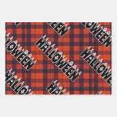 Halloween Ghost Candle Lettering Inpakpapier Vel (Voorkant)